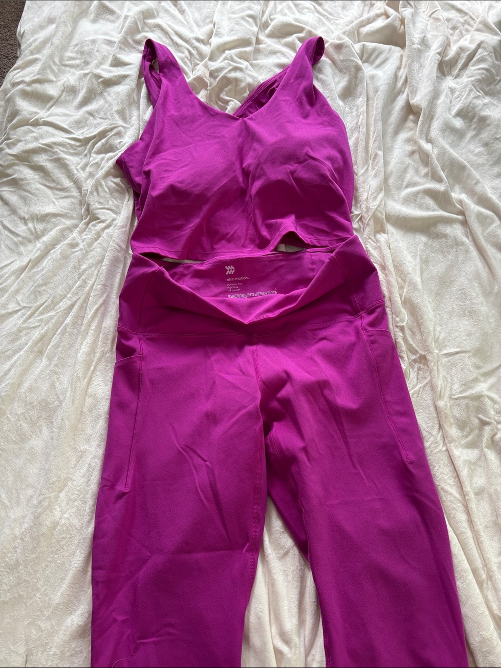 all in motion Magenta Set, Tank top & legging